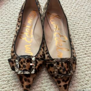 Sam Edelman leopard flats.   Size 8